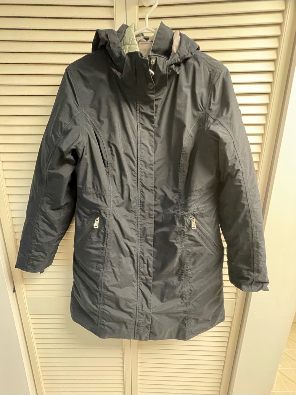 The North Face Women's 2-1 winter rain Hooded Parka Jacket size Large